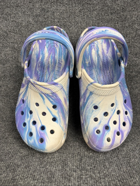 CROCS Shoes - CROCS Classic Dye Style Comfort Clog - Purple/Blue Women’s 7 Men’s 5